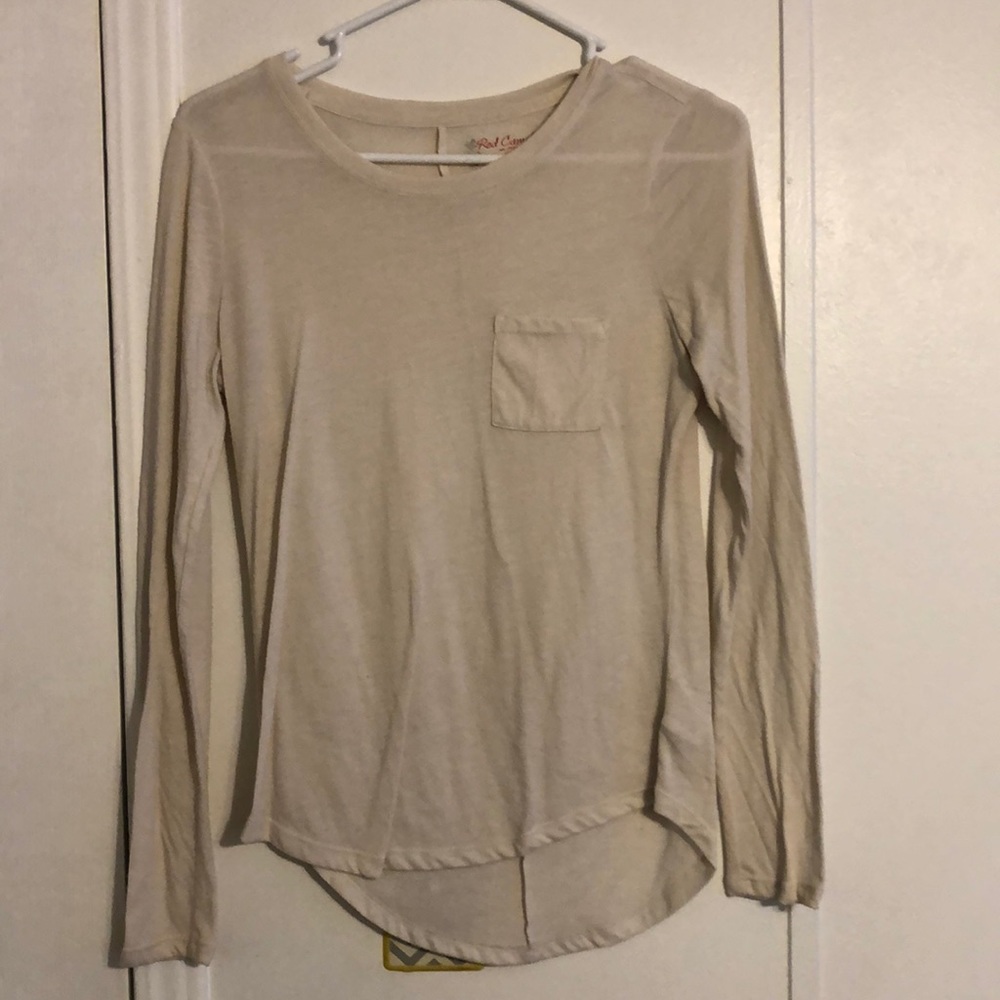 White/creme long sleeve shirt